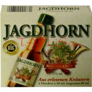 Jagdhorn Krautern Likor 35% 20ml x4 miniatura