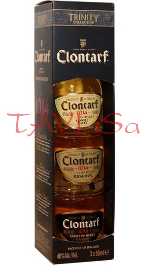 Whisky Clontarf Trinity 40% 50ml x3 mini sada-2