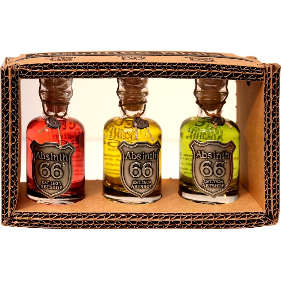 Absinth66 Sada Minis Abtshof 40ml x3 miniatury
